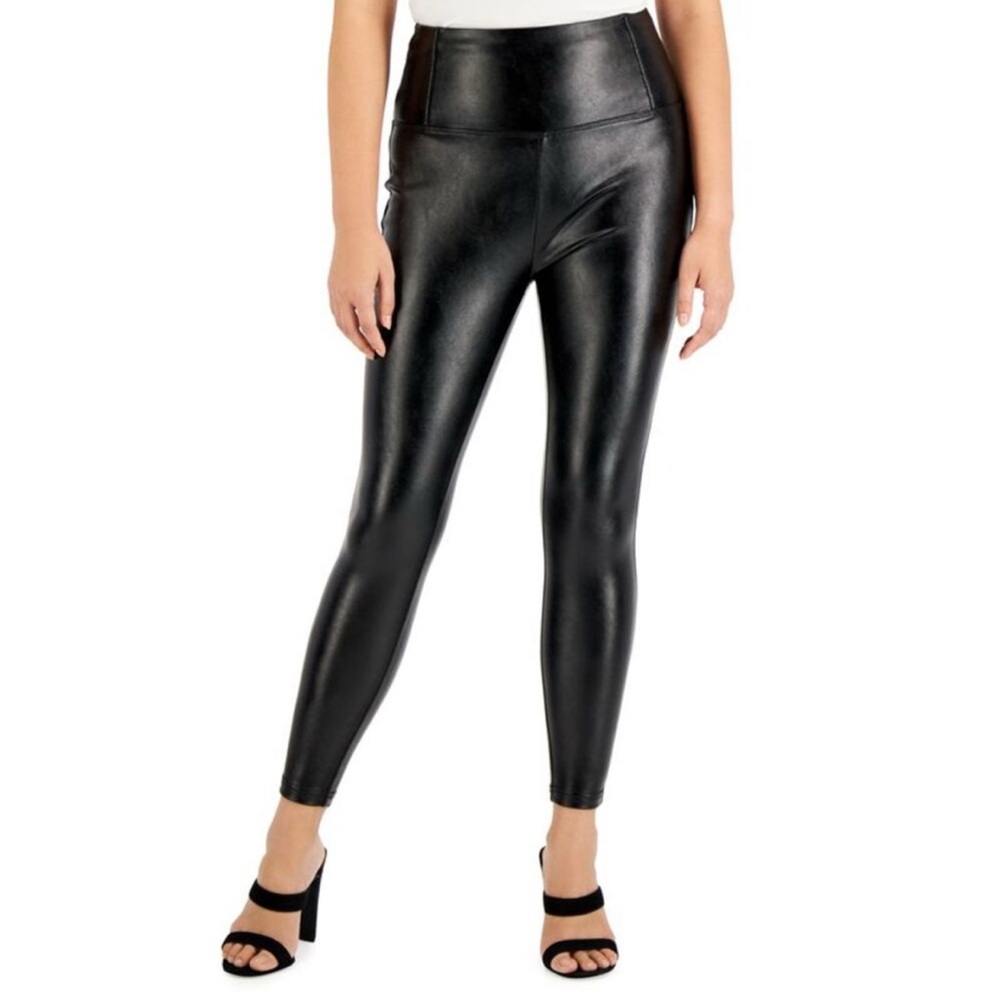 328M NWT TINSEL High Rise Skinny Pull On Faux Leather Legging -‎ Size: PXL